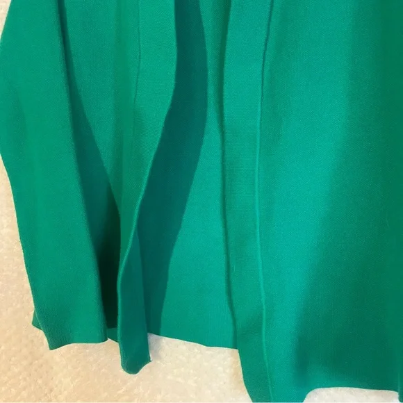 Sioni Open Front Emerald Green Cardigan Rayon Blend Long Sleeves Size XS - Picture 4 of 6